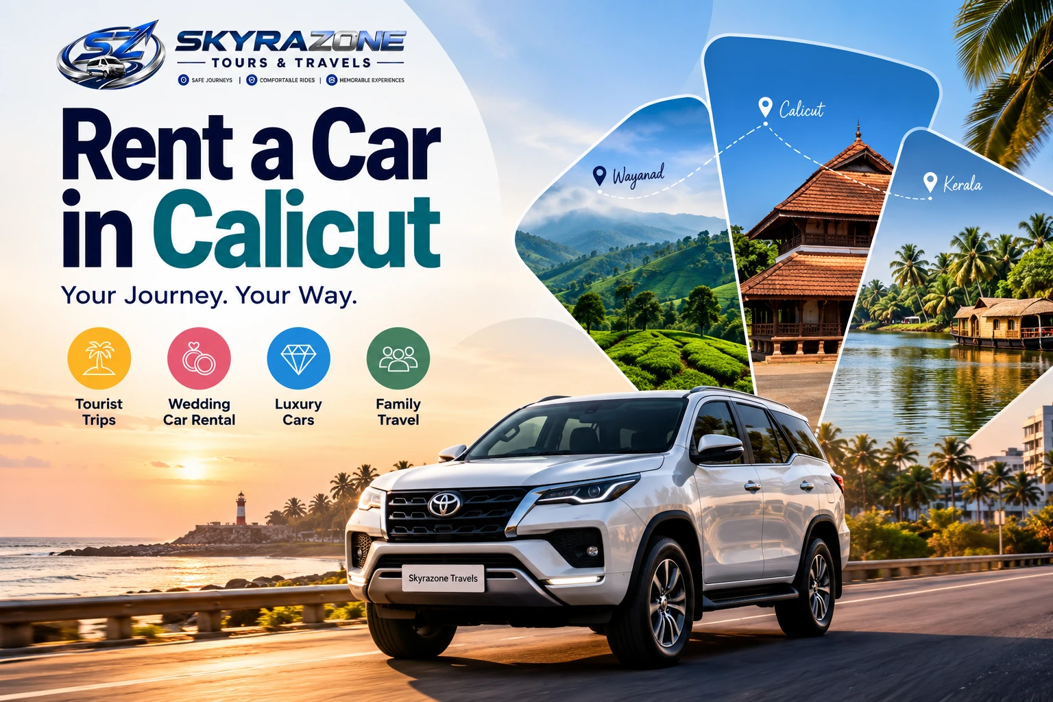 Rent a Car in Calicut: A Complete Guide to Tourist, Wedding & Luxury Car Rentals